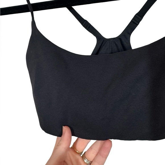 Lululemon Wunder Train Strappy Racer Bra Light Support A/B Cup Twill Blk W2DURS - Picture 5 of 8